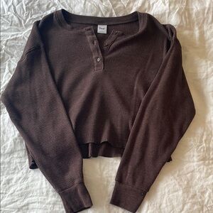 TNA Brown Waffle Women's Top